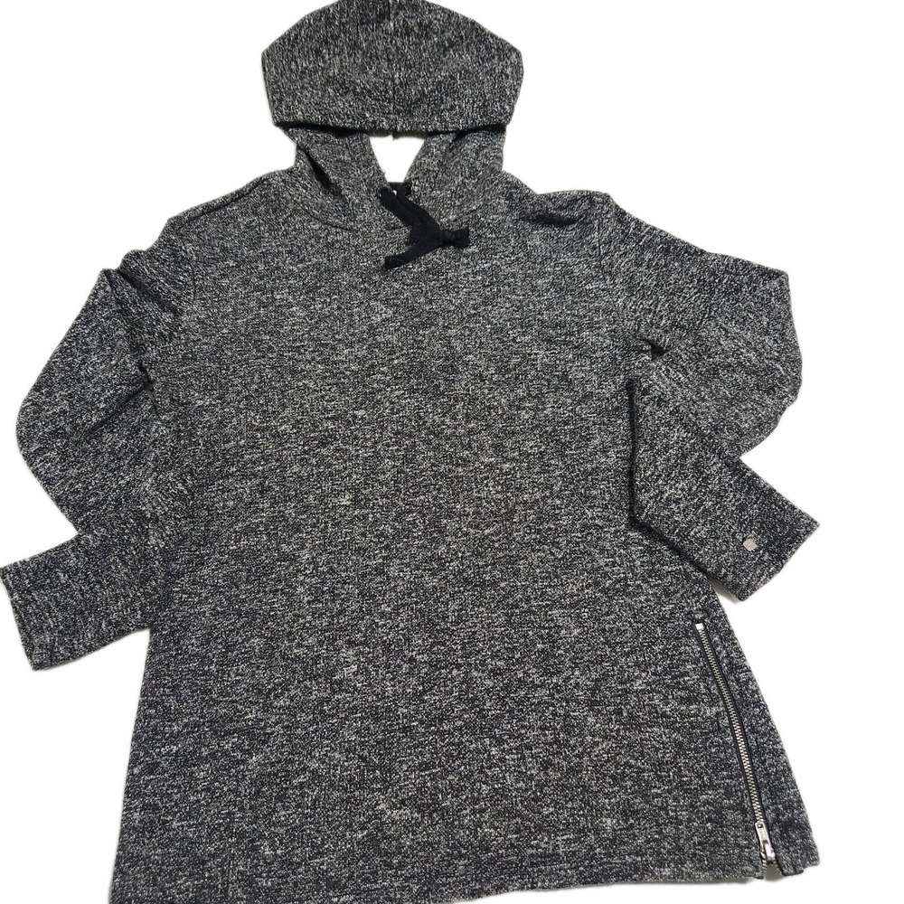 FABLETICS TAJ Marled Black Pullover Hoodie Sweatshirt Women's Small